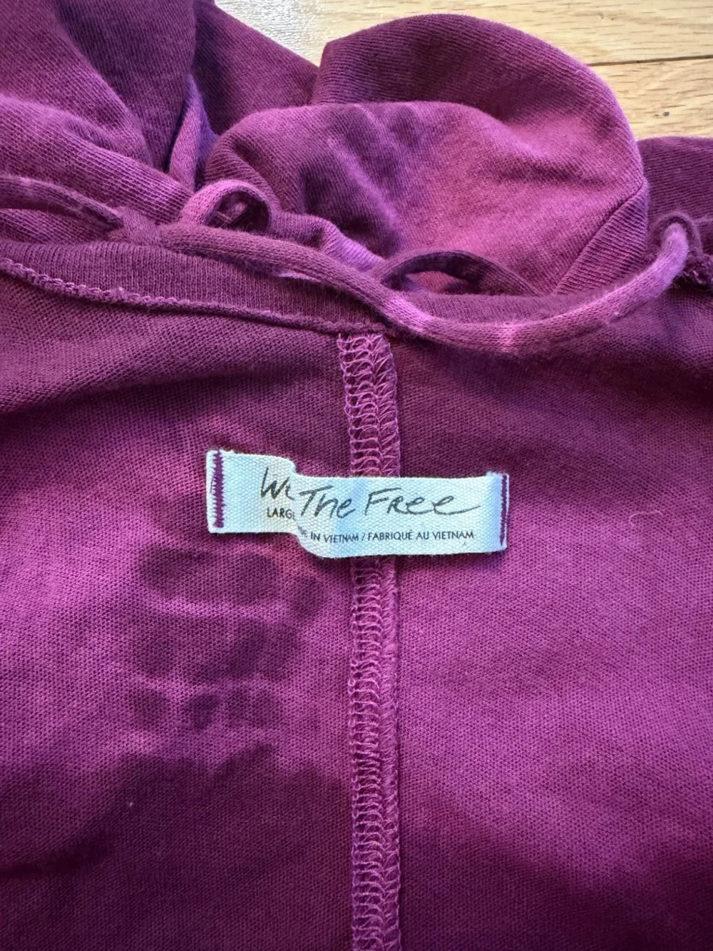 Free People We The Free Tie Dye Tunic Dress Wine/Pink Size Large